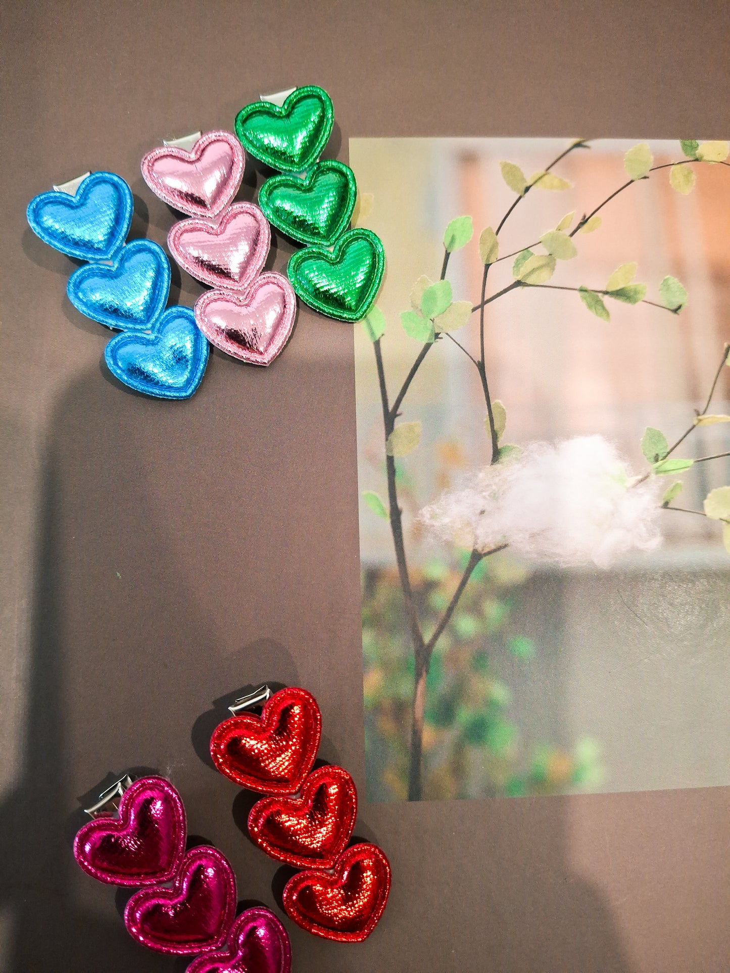 Metallic Heart Hair Clip | Lightweight Toddler Accessory (Single)