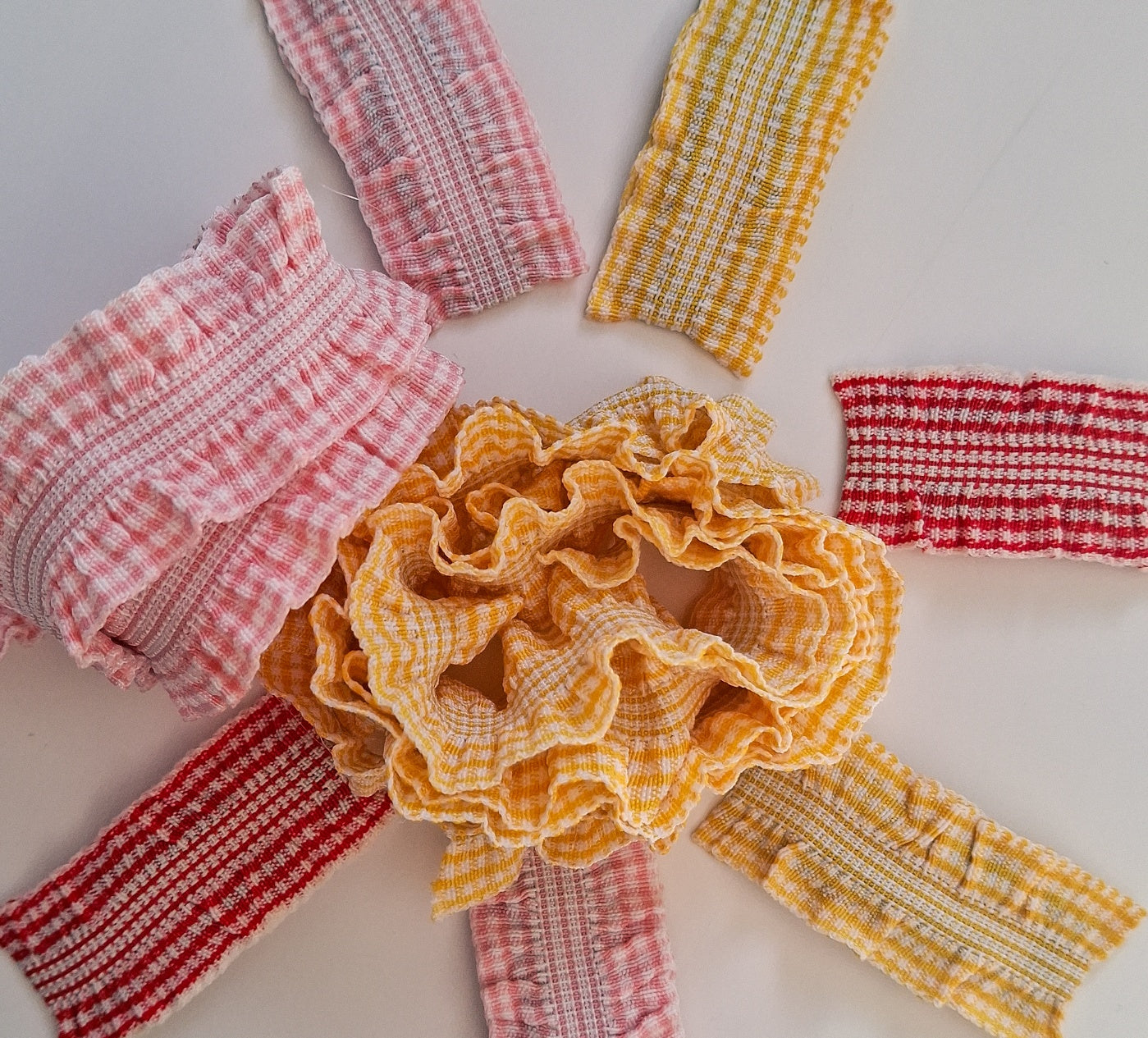 Gingham Check Snap Hair Clip Set | Handmade 2-Piece Cotton Clips