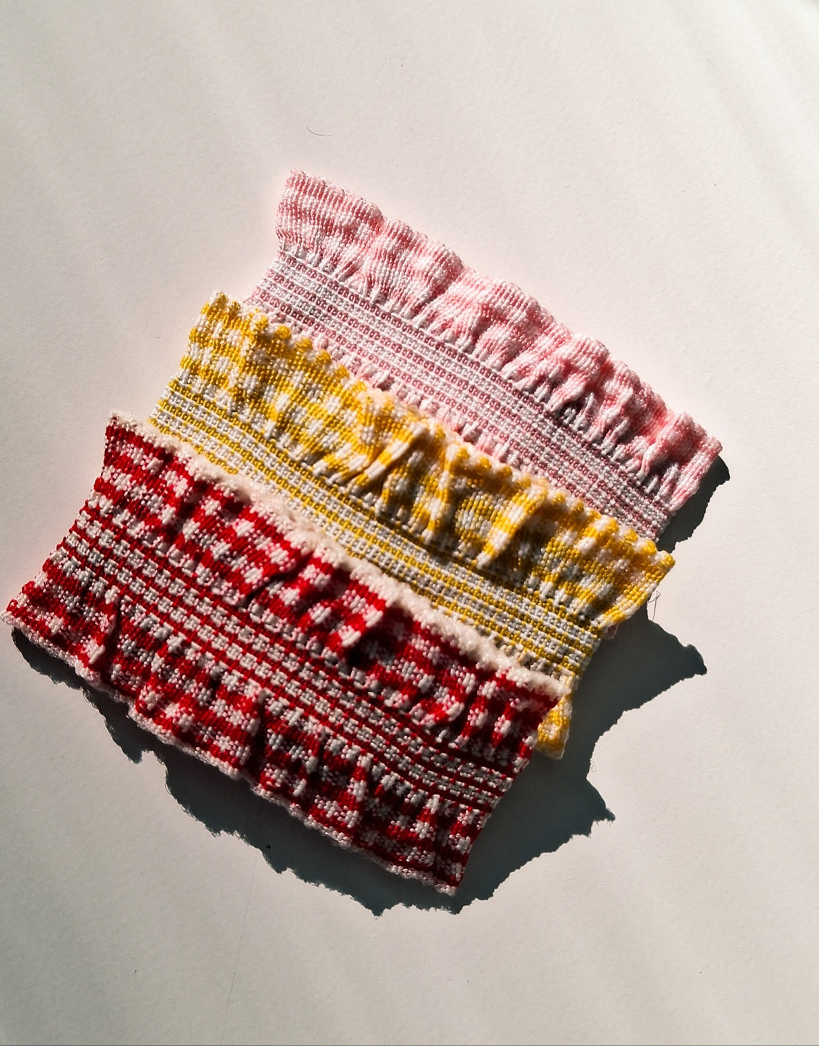Gingham Check Snap Hair Clip Set | Handmade 2-Piece Cotton Clips