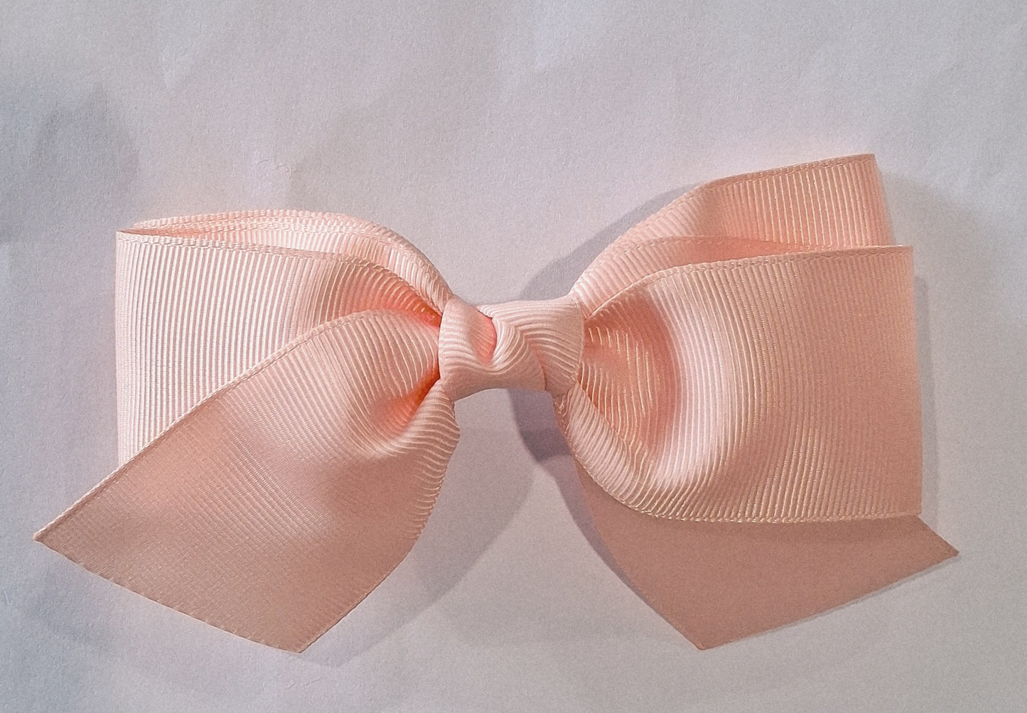 Short Tail Grosgrain Ribbon Hair Bow | Handmade Barrette Clip
