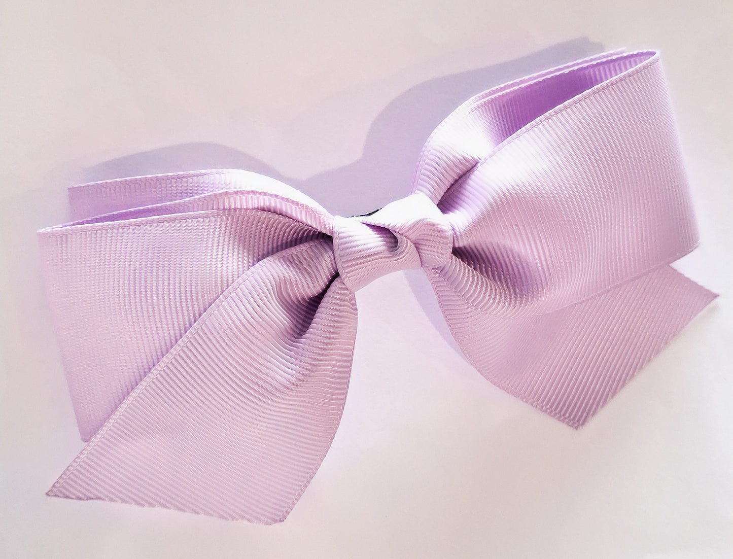 Short Tail Grosgrain Ribbon Hair Bow | Handmade Barrette Clip