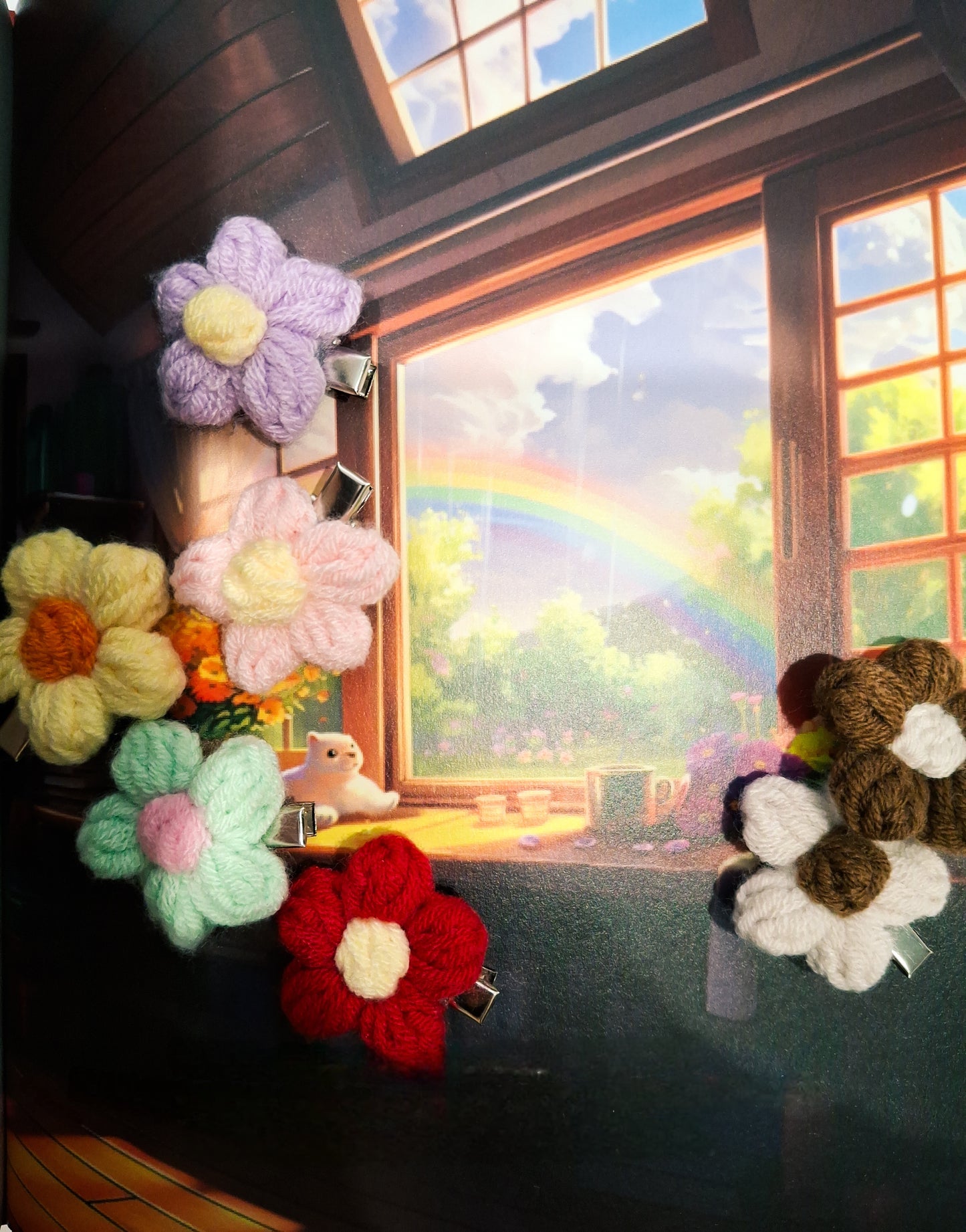 Handmade Wool Flower Hair Clip | Soft Kids’ Accessory (Single)
