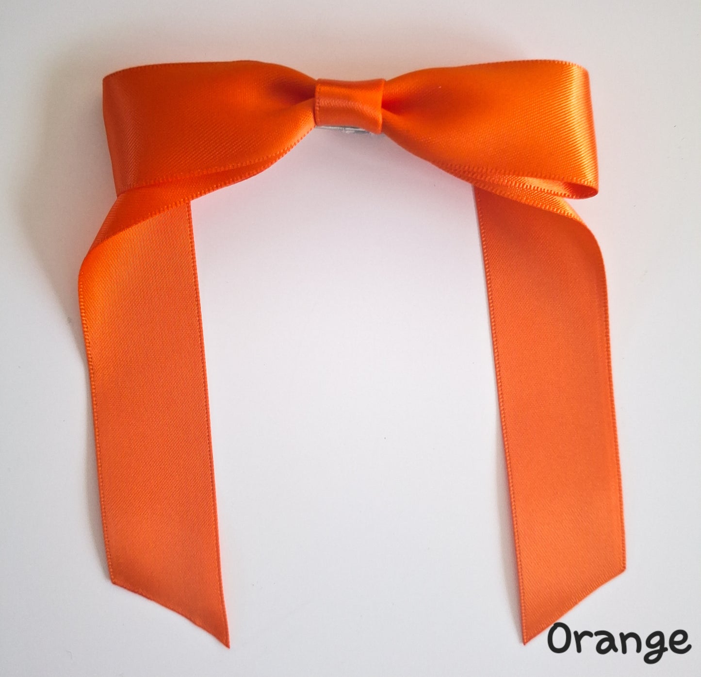 School Ribbon Bow Hair Elastics | 2.5cm Satin Single Bows