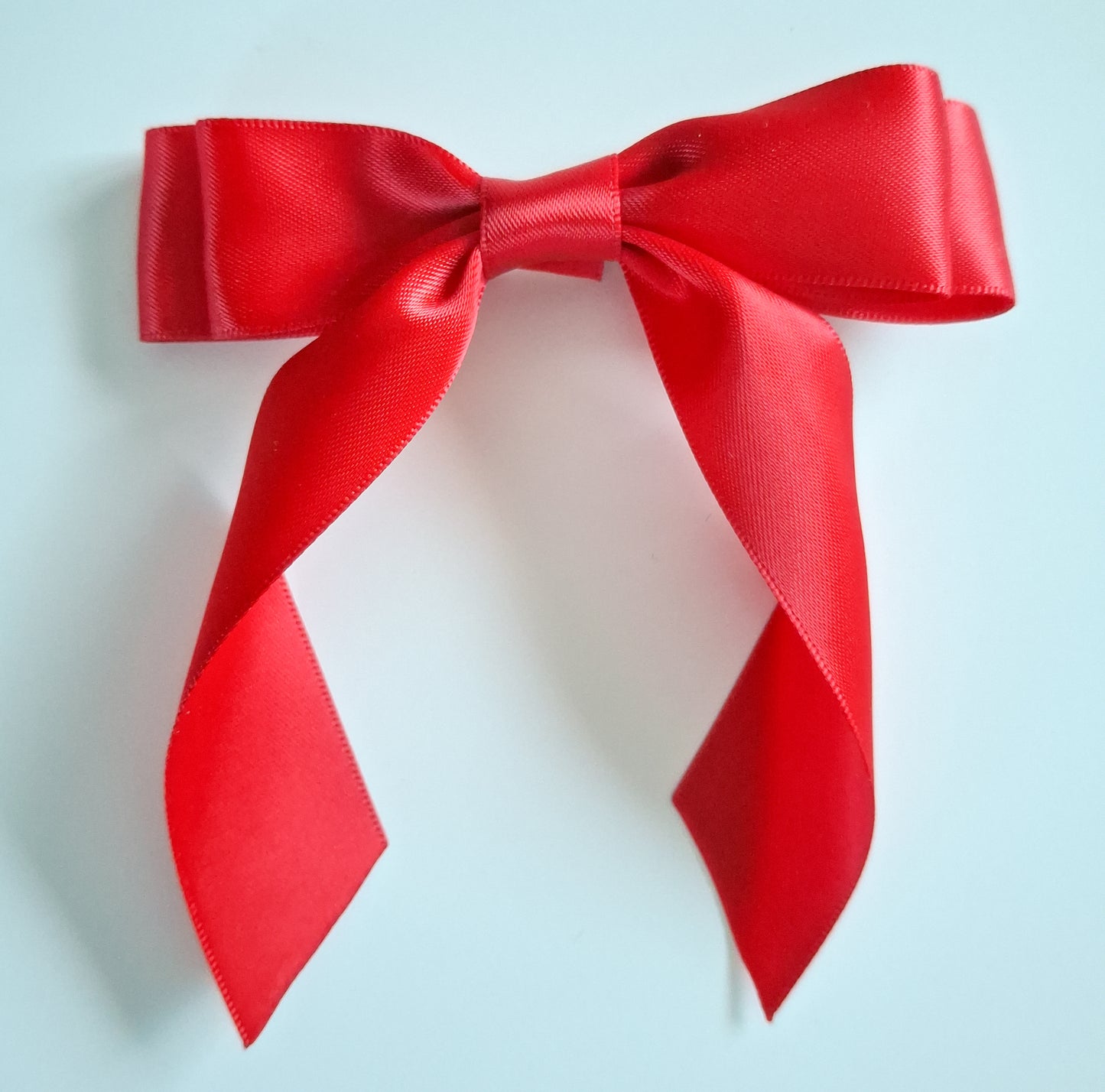 School Ribbon Bow Hair Elastics | 2.5cm Satin Double Bows